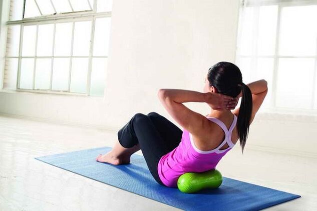 Filling and medical exercises for cervical osteochondrosis