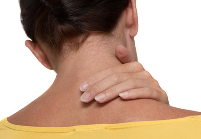 Pain in the neck with osteochondrosis of the neckbone
