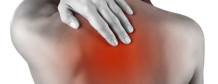 Back pain in osteochondrosis