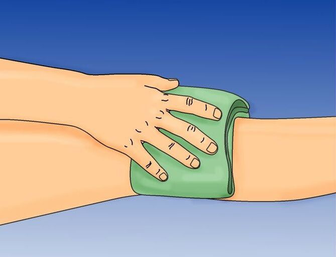 compresses on the knees for arthrosis